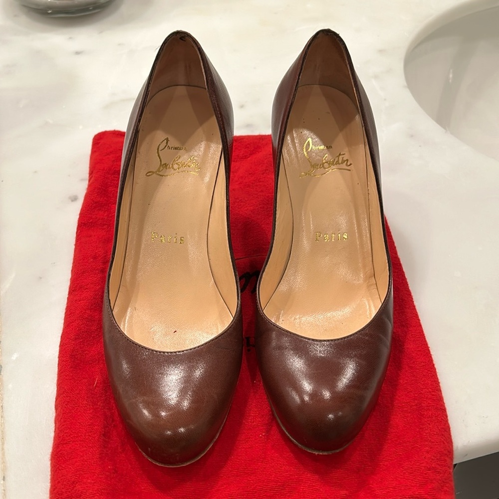 Christian Louboutin Kid Simple 70 Pump Heels 36.5